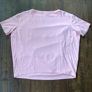 Lululemon Pink Back In Action Shirt Nulu